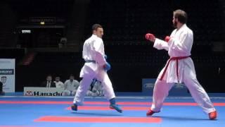 49th European Senior Karate Championship. Male team kumite. Final  Azerbaijan - Turkey