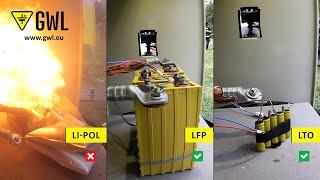 Dangerous vs. Safe batteries, Explosion and fire test!