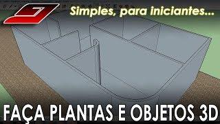 Como fazer a PLANTA da sua CASA 3D (Sketchup) - PARA INICIANTES - PARTE 1 | Guajenet