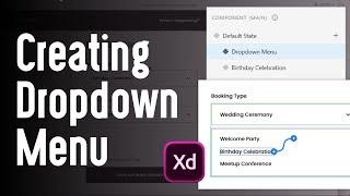 Creating Drop-down Menu Prototype in Adobe Xd (2021)