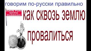 № 651 Популярные выражения русского языка: КАК СКВОЗЬ ЗЕМЛЮ ПРОВАЛИТЬСЯ