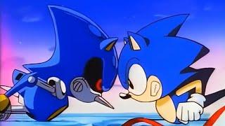 Sonic OVA (1996) | Sonic vs Metal Sonic 2nd Fight