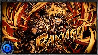 Tutorial || Gfx brush style. Bakugo katsuki.