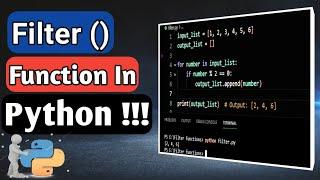 Python's Filter () function Explained - A Complete Guide