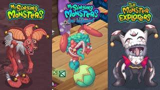 My Singing Monsters Vs The Lost Landscapes Vs The Monster Exolorers | Redesign Comparisons