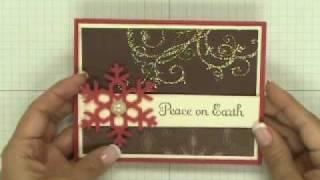 Stampin' Up! Tutorial: Felt Flurry Christmas Card