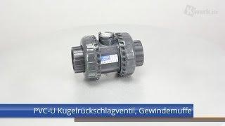 PVC-U Kugelrückschlagventil, Gewindemuffe