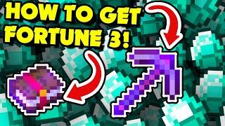How to Get a FORTUNE 3 ENCHANTMENT in Minecraft Java? Enchanting Table & Villagers [Very Easy]