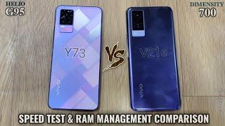 Vivo V21e vs Vivo Y73 Speed Test ComparisonRAM Management Comparison5G vs 4G Speed Test