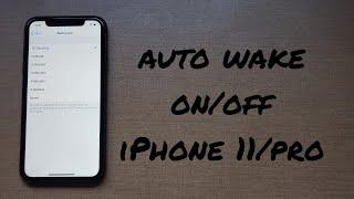 Screen auto wake on/off iPhone 11/pro