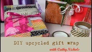 DIY Gift Wrap - Artsy, Upcycled Wrapping Paper