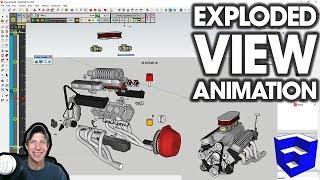 Creating an EXPLODED 3D ANIMATION with Animator for SketchUp