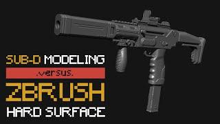 SubD Modeling vs. ZBrush Hard Surface Modeling | PART 1