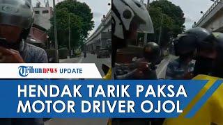 VIRAL Video Penumpang Gagalkan Aksi Debt Collector yang Hendak Ambil Paksa Motor Milik Driver Ojol