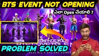 Problem Solved  | Bts Event Not Opening Free Fire | Bts Crystal Bundle  Free Fire | Gaming With MG