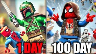 I Survived 100 Days Of Hardcore LEGO Fortnite live stream