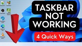 How To Fix Windows 11 Taskbar Not Working Problem | Taskbar Not Showing In Windows 11 (Easy Way)