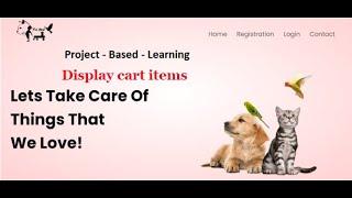 Project Based Learning(Ecom project) - Display cart items