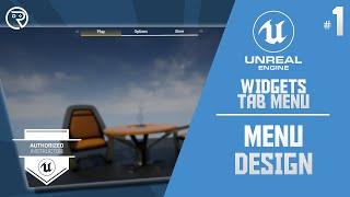 Unreal Engine 5 Tutorial - Widgets: Tab Menu Part 1: Menu Design