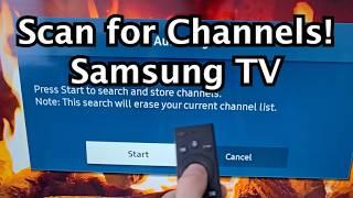 How to Scan for Channels on Samsung Smart TV!