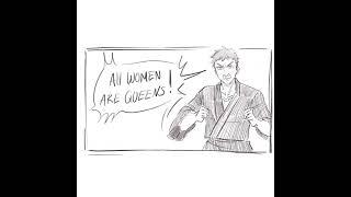 ALL WOMEN ARE QUEENS! But Its Gojo From My Dress Up Darling And Jujutsu Kaisen Comic Dubs #shorts