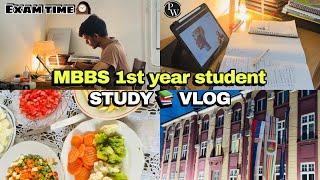 EXAM TIME - STUDY  VLOG | Mbbs 1st year student in serbia  | medicoinfo