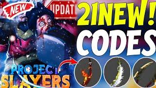 NEWEST  PROJECT SLAYERS CODES 2024 - ROBLOX PROJECT SLAYERS CODES - CODES FOR PROJECT SLAYERS