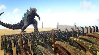 Godzilla VS 1000 Dinosaurs | ARK