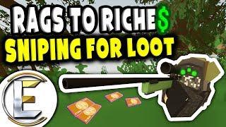 Sniping For Loot | Unturned Roleplay Survival (Rags to Riches Reboot #27) - Berry Dealer (RP)