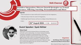 SUGChennai | Sitecore Search Strategies on Textual Relevance, Filtering, Faceting, Personalization..