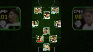 POTW squad | 4-1-2-3 formation | efootball 2025 mobile #shorts #efootball #pes2021 #viralshorts