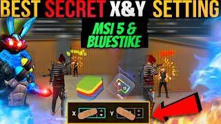 Best X And Y Sensitivity Setting For Free Fire PC | No Recoil X&Y Settings For Bluestacks 5 | MSI 5