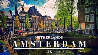 Amsterdam Drone 4K  Walking In Amsterdam / Cinematic Drone Footage