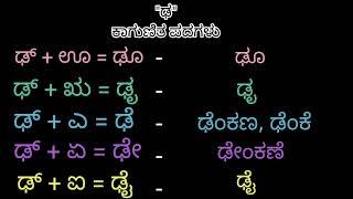 ಢ ಕಾಗುಣಿತ ಪದಗಳು | dha gunitakshara words | ಢ ಗುಣಿತಾಕ್ಷರ | ಕನ್ನಡ ಕಾಗುಣಿತ ಪದಗಳು | kagunita