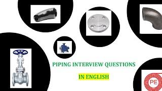 Plumbing interview questions and answers| Piping fitter Interview questions| piping interview