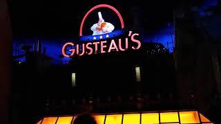 Epcot's Ratatouille attraction - Gusteau's animated sign in queue