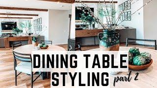 ROUND DINING TABLE DECOR || STYLING IDEAS || MODERN FARM || PART 2 || 2022