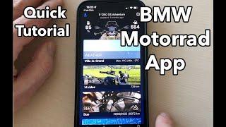 BMW Motorrad connected app quick tutorial. GPS, GPX import, winding route features
