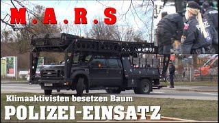 Besetzter Baum löst COBRA & WEGA Polizeieinsatz aus  | 19.02.2022