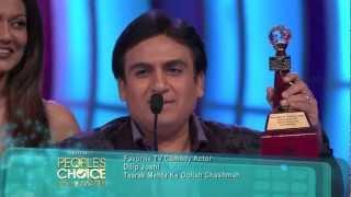 Dilip Joshi wins Favorite TV Comedy Actor at People's Choice Awards 2012 [HD]