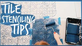 Watch this before Stenciling Your Tile!! Tips + Tricks | Stencil Me 101 Ep. 2