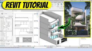 Revit Tutorial: Curved Balcony Facade | Tutorial for Beginners