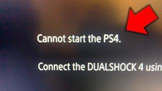 Cannot start the PS4 (How to FIX in under 2 minutes!)