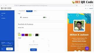 BEE QR Code - How to create a vCARD PLUS qr code