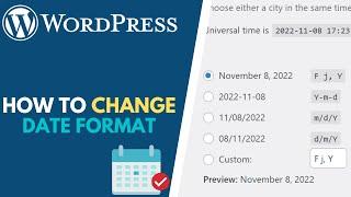 How to Change Date Format in WordPress