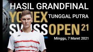 Hasil Final Tungal Putra Swiss Open 21 - Minggu 7 Maret 2021