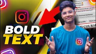 How to add Bold Letters in Instagram Bio | How to type bold letters on instagram 2024 #instagram