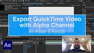 Export QuickTime Video with Alpha Channel in After Effects