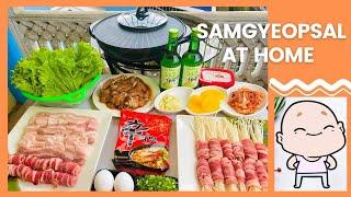 HOW TO PREPARE SAMGYEOPSAL DINNER AT HOME | DIY SAMGYUPSAL