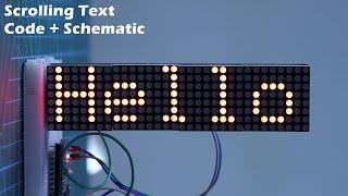 Arduino LED Matrix Scrolling Text Display (MAX7219 Tutorial)